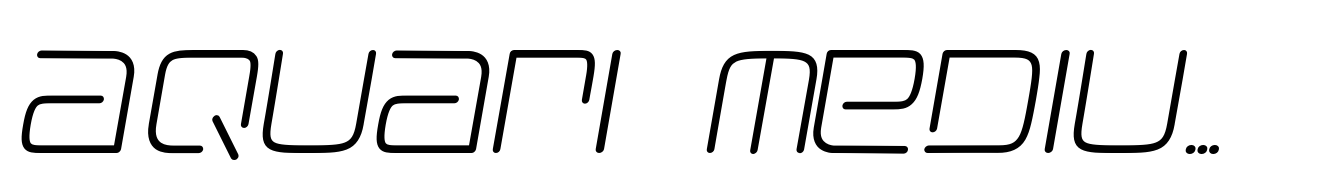 Aquari Medium Italic